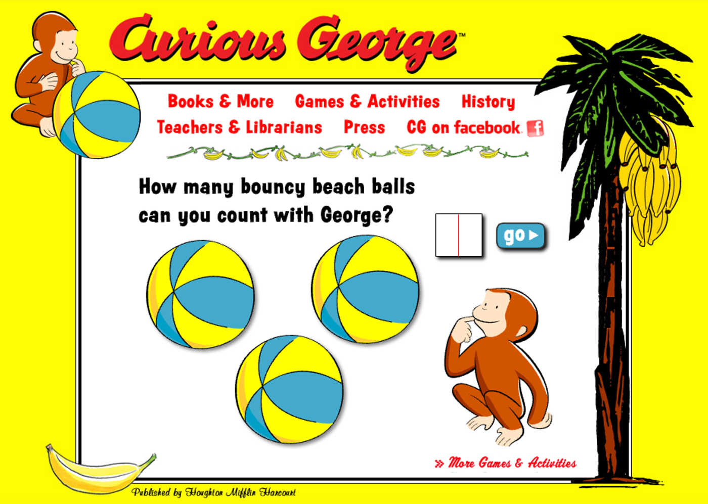 Curious George Books: Interactive Counting Game
