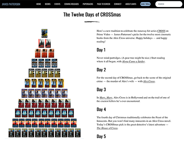 James Patterson: The Twelve Days of CROSSmas